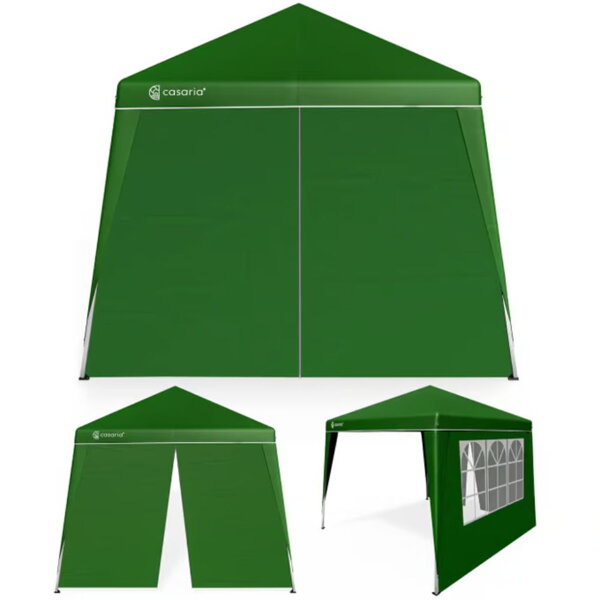 Party stan / pavilón CAPRI PLUS s 2 bočnými stenami, 3x3m, zelená