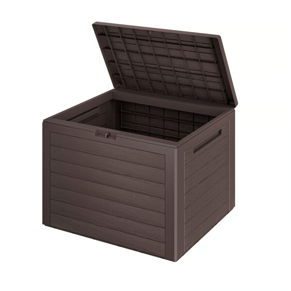 Úložný box WOODEBOX - 190L, 78x44x55cm, tmavo hnedá