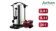 Varič na víno/čaj COZY, 6,8l, strieborná 