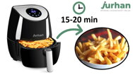 Teplovzdušná fritéza FRY, 1485W, 3,6l, biela